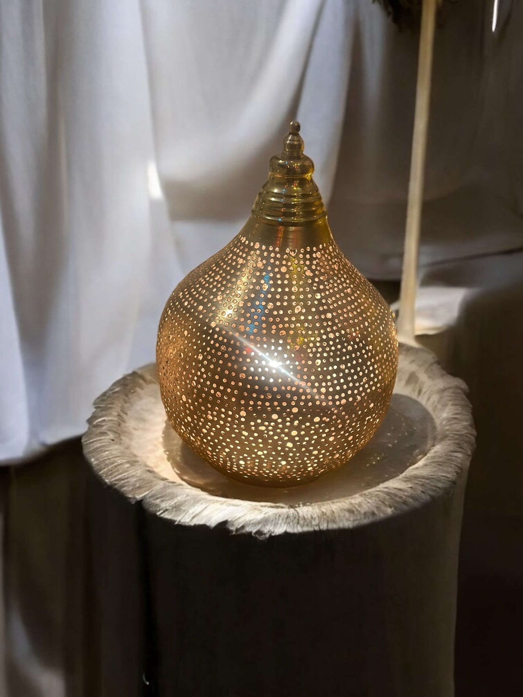 1001 Nights Handmade Gold Table Lamp