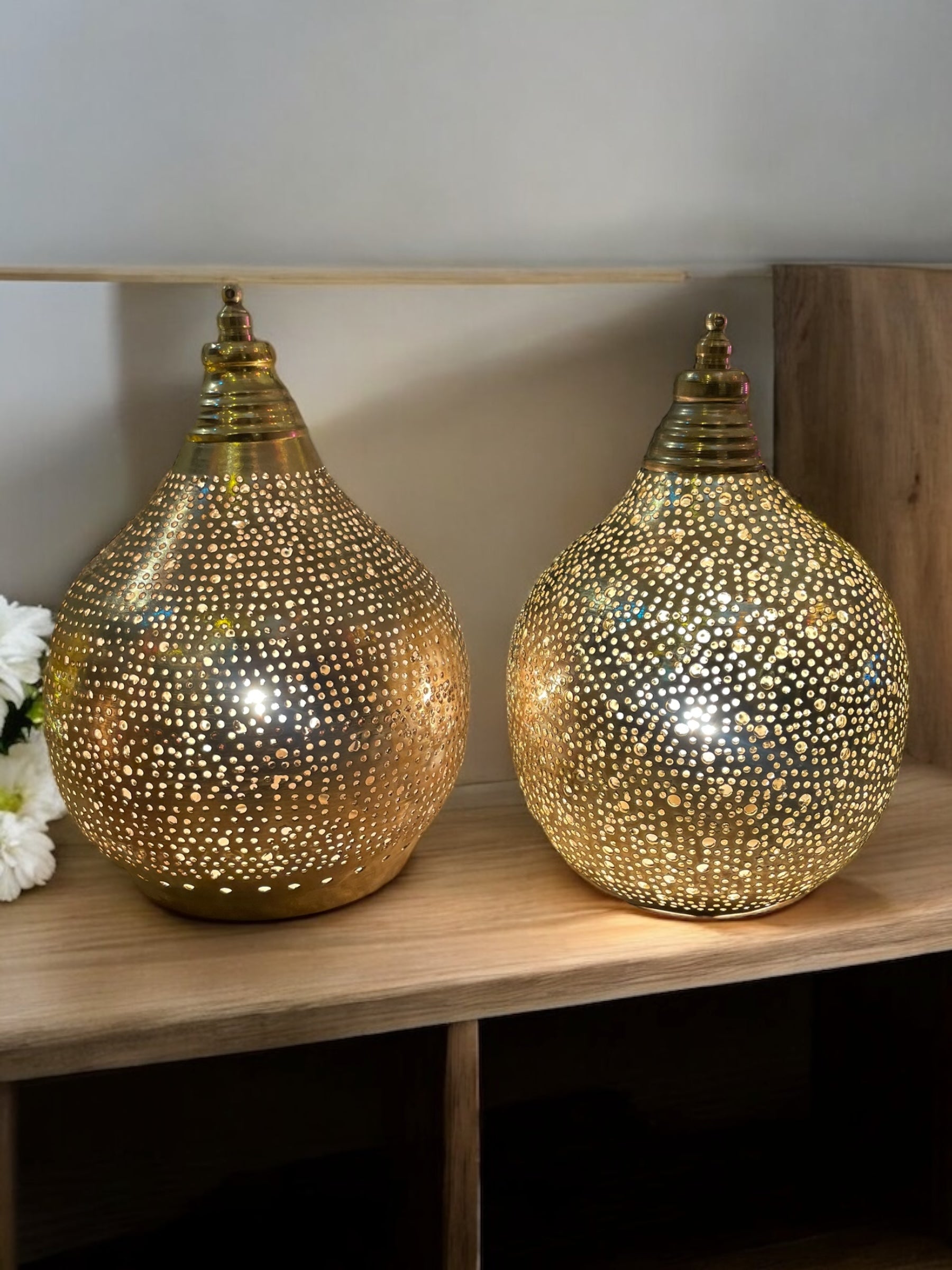 1001 Nights Handmade Gold Table Lamp