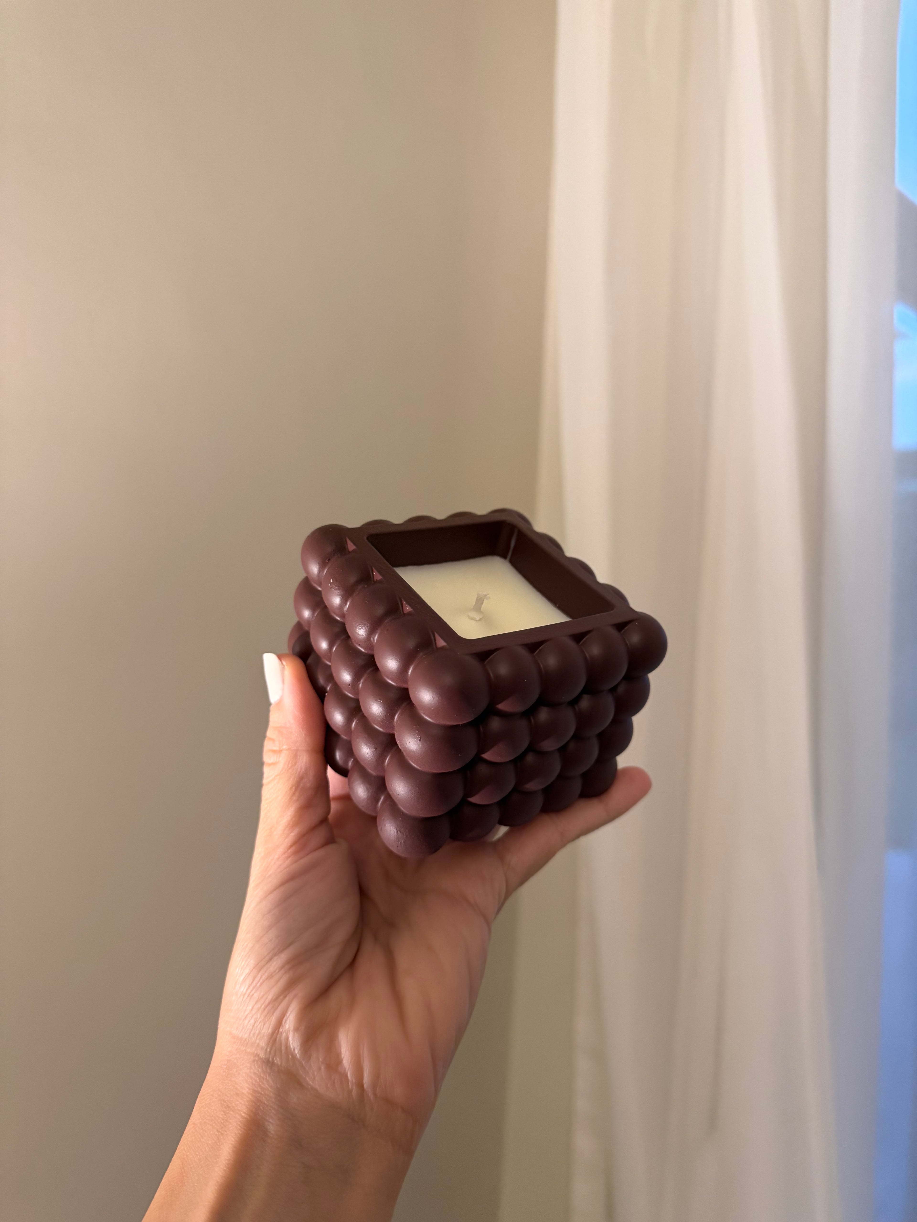 Cube Bubble Candle Box