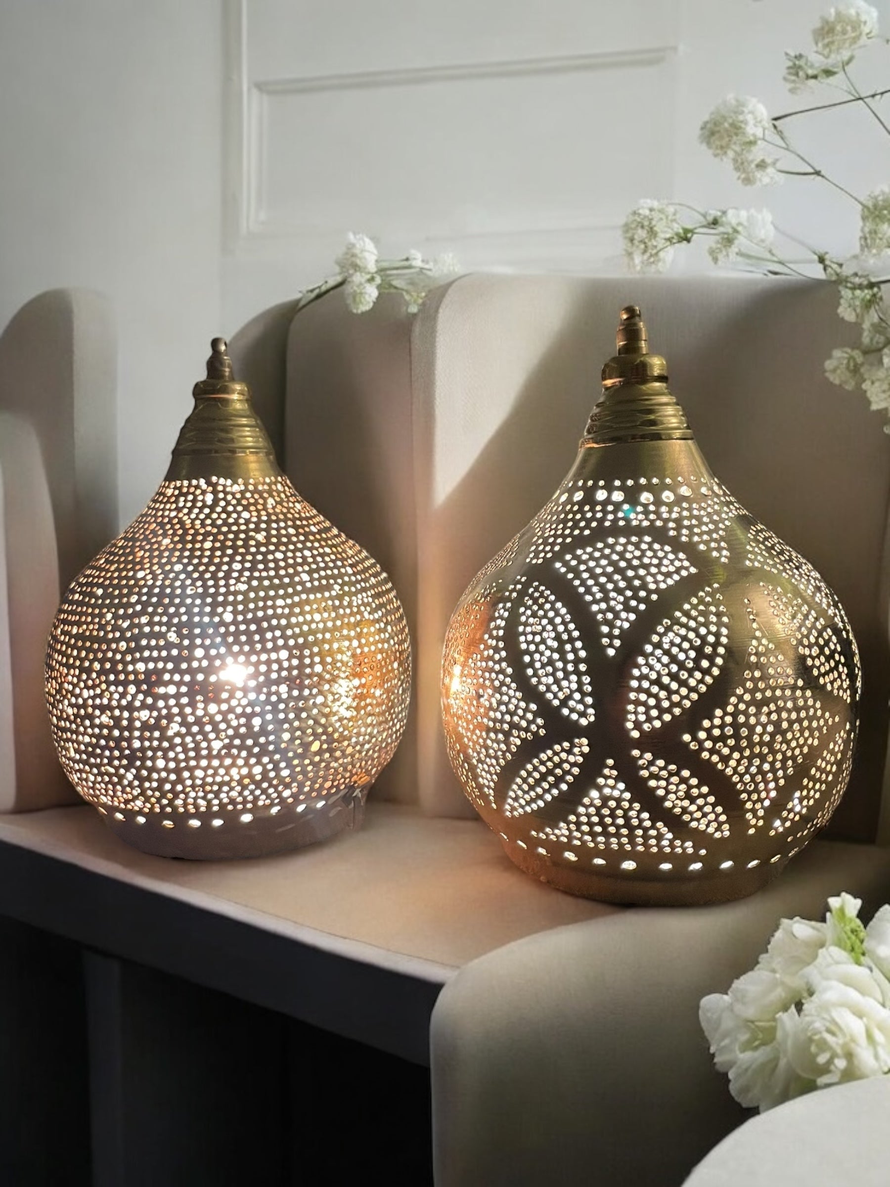 1001 Nights Handmade Gold Table Lamp