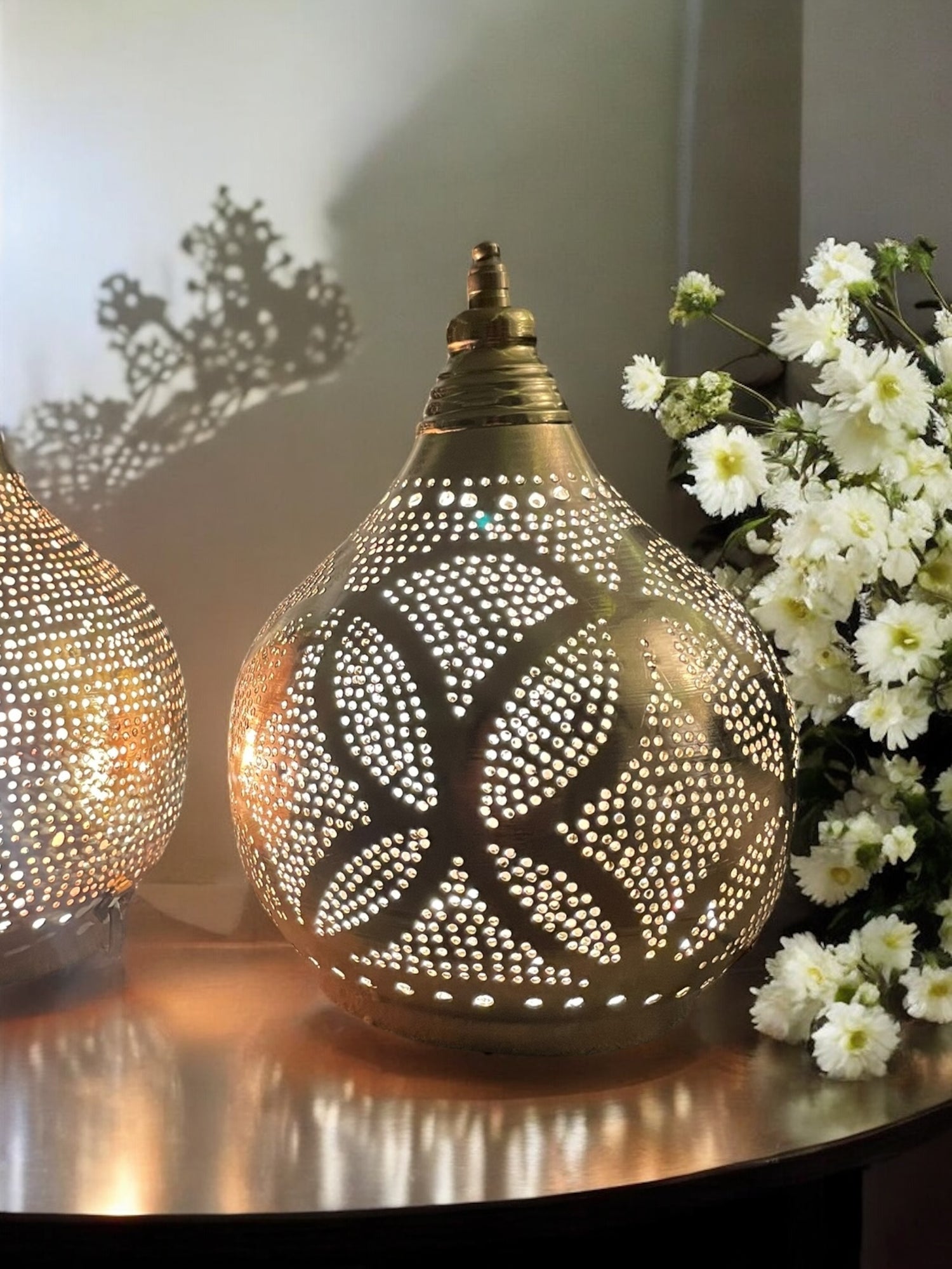 1001 Nights Handmade Gold Table Lamp