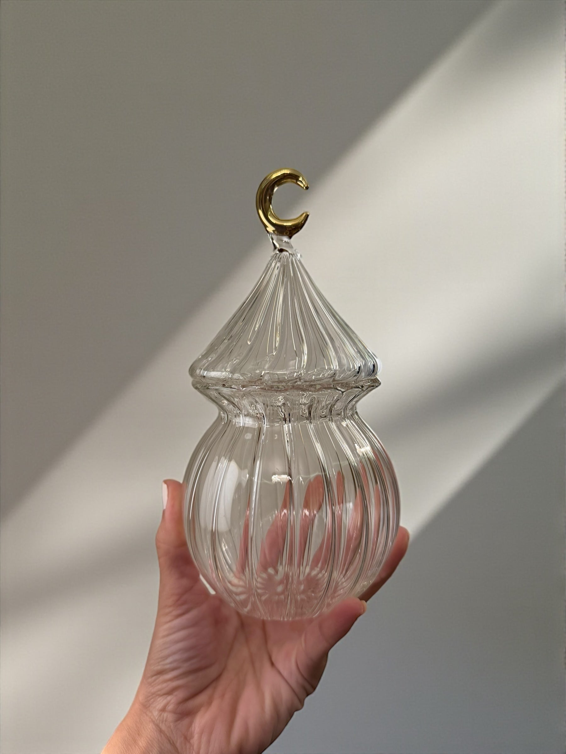 Clear Tamreya With Brass Crescent