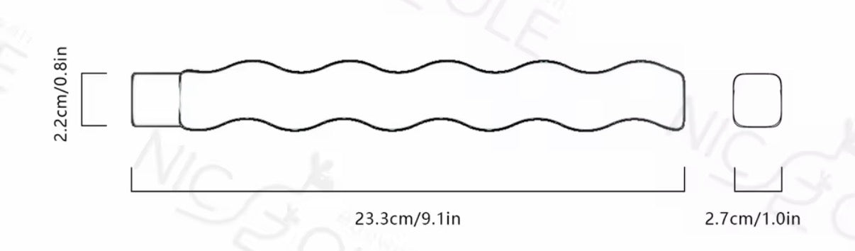 Two Wavy Taper Candle
