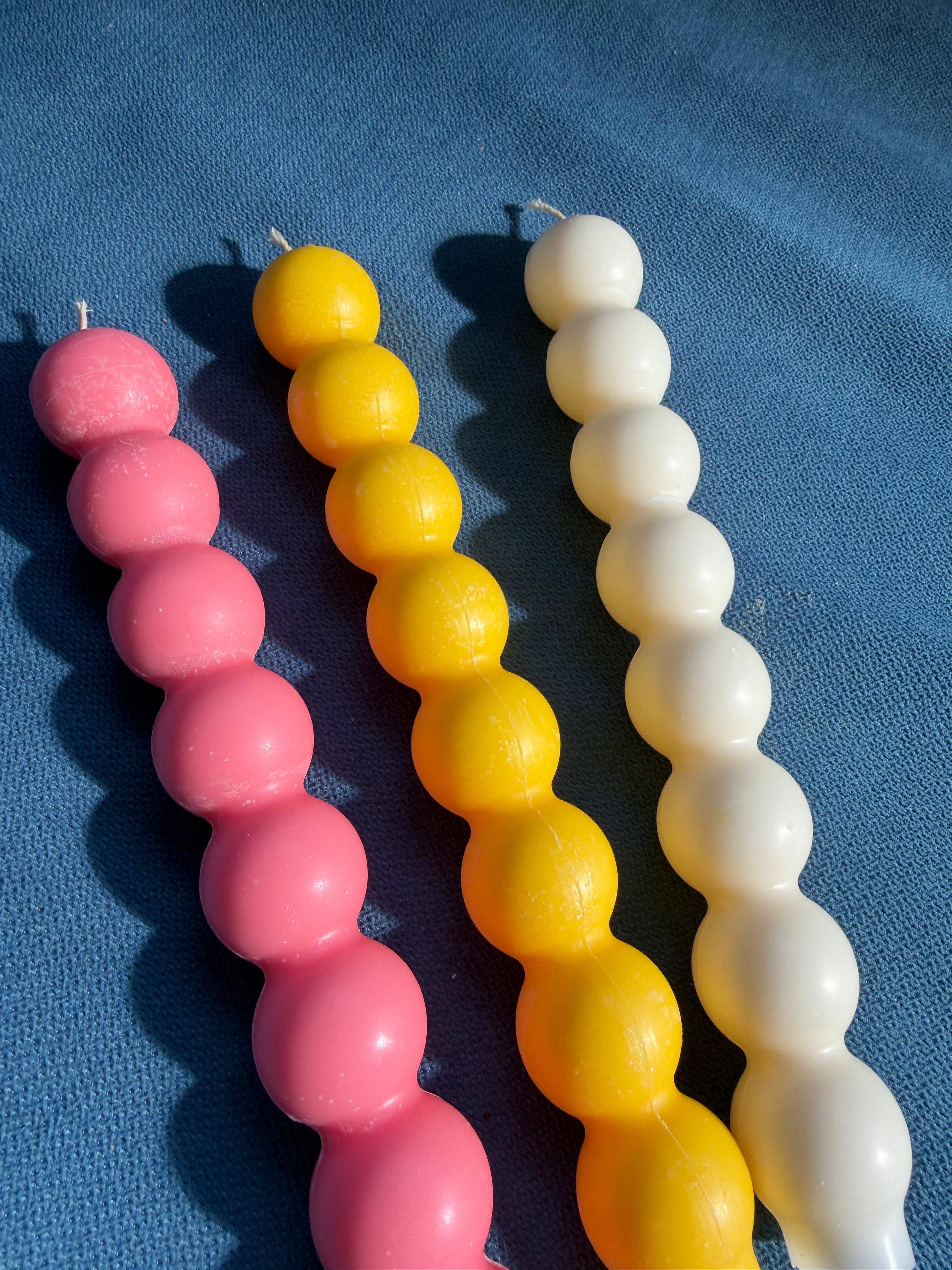 Two Bobbles Taper Candles