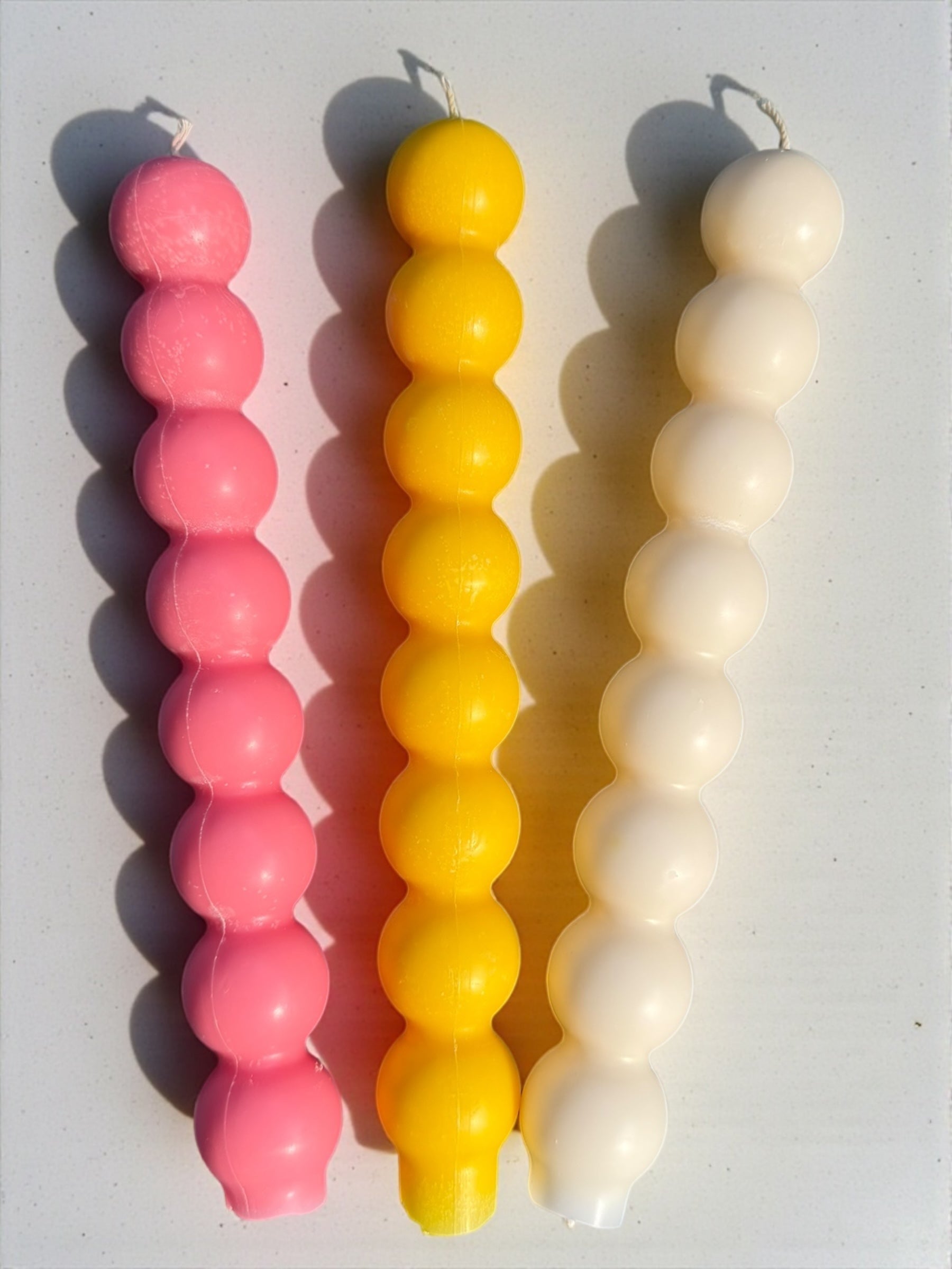 Two Bobbles Taper Candles