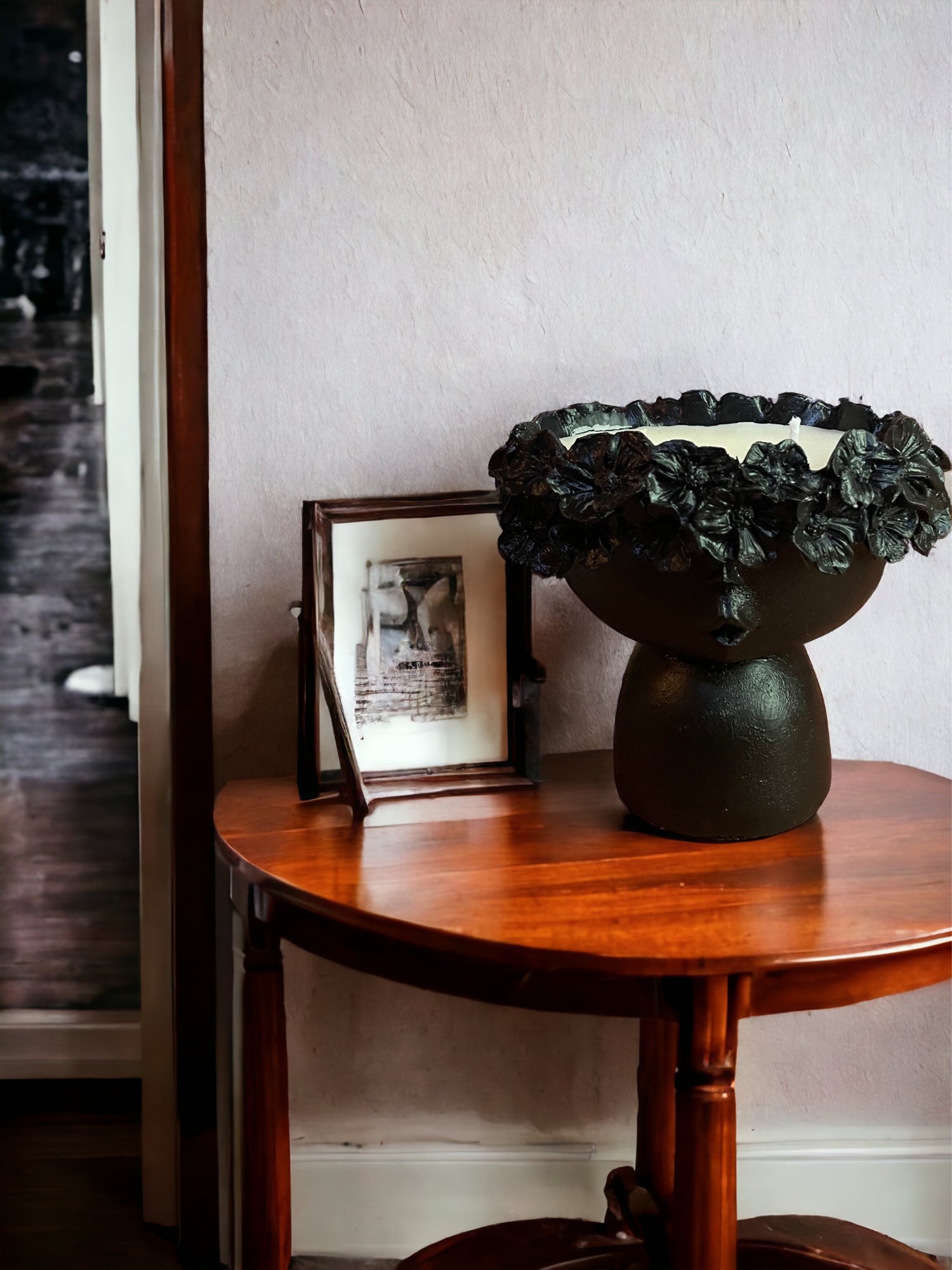 Bloom Muse Candle Pot Statue