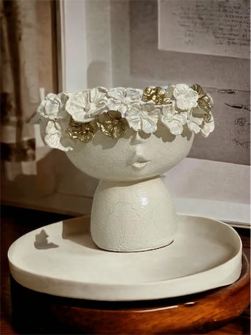 Bloom Muse Candle Pot Statue