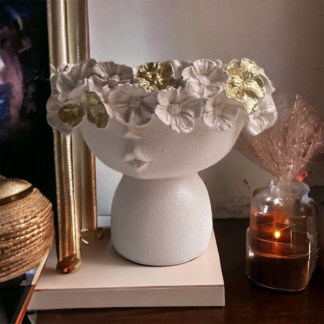 Bloom Muse Candle Pot Statue