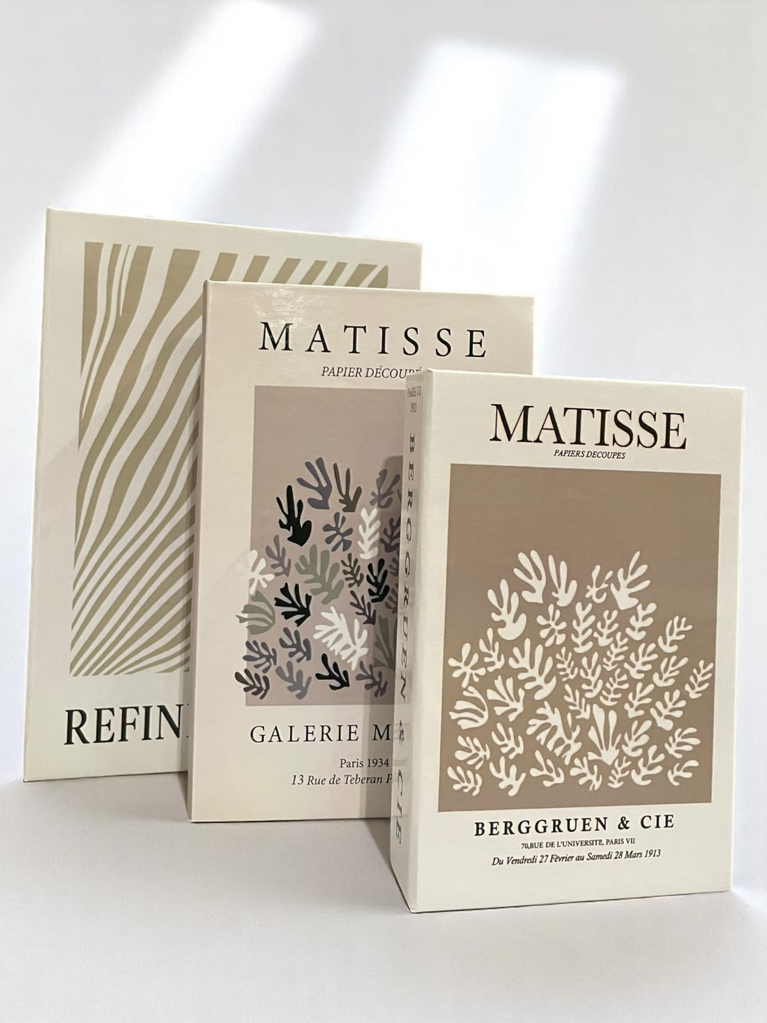 Earthy Neutral Faux Books Set