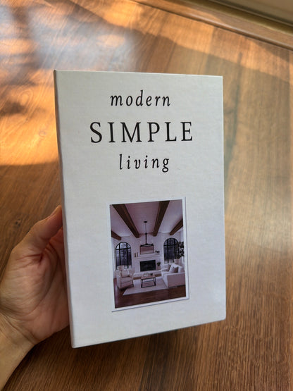 Minimalist &amp; Modern Faux Books