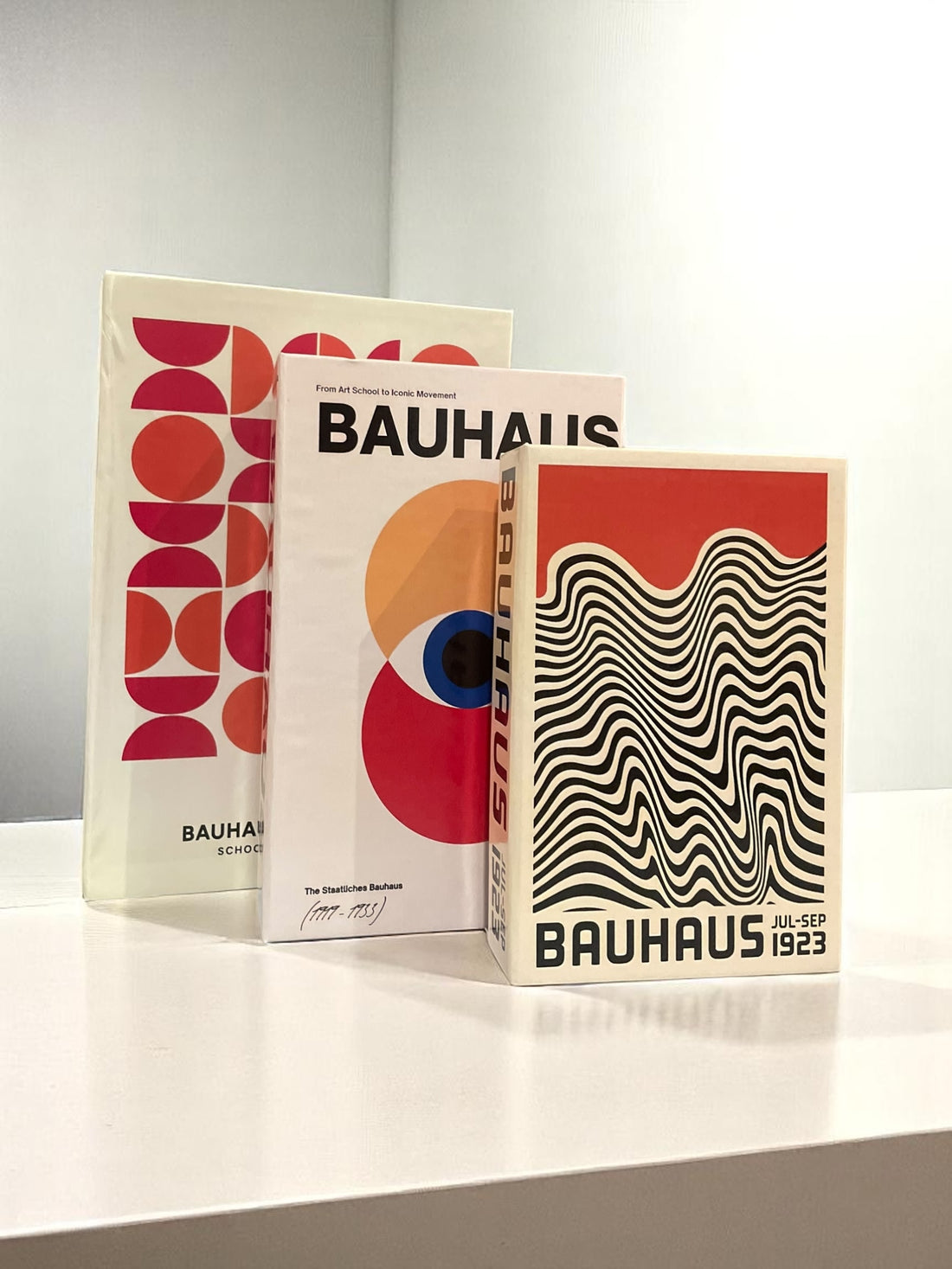 Bauhaus Trio Faux Books