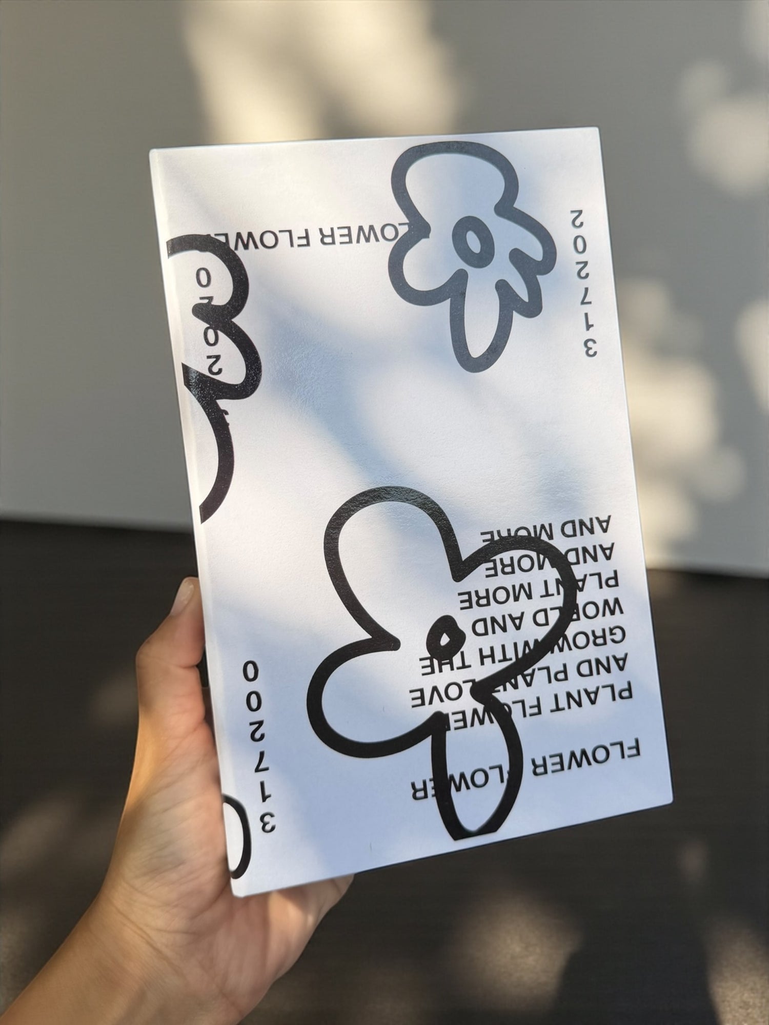 Medium Noir Flower Fake Book