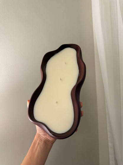 Irregular Oval Candle Bowl