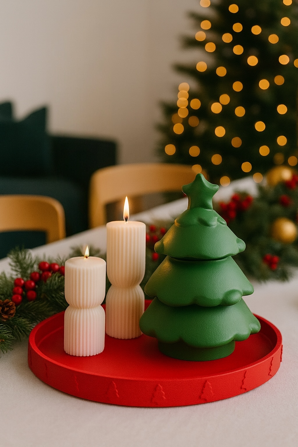 Cozy Christmas Table Set