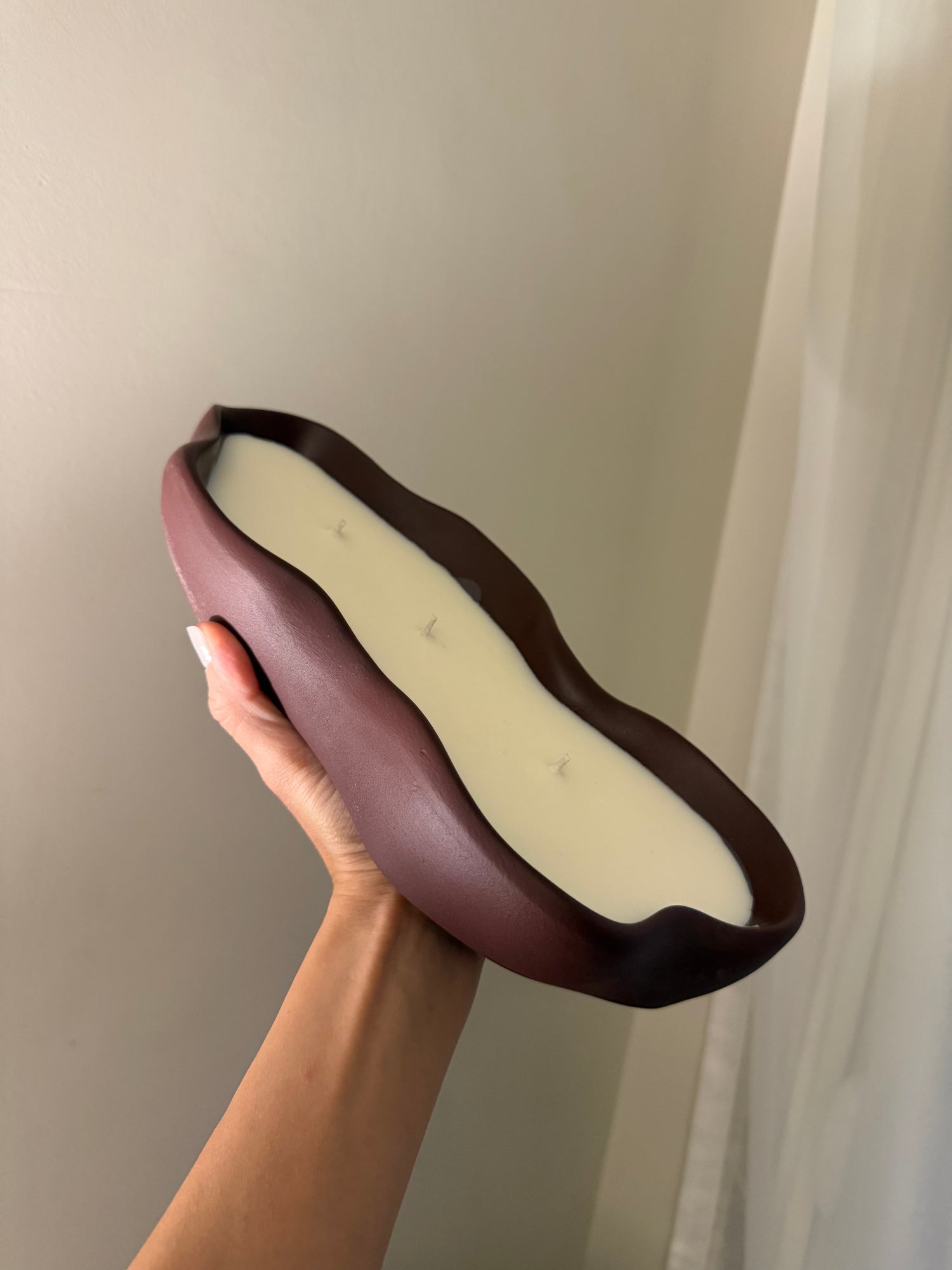 Irregular Oval Candle Bowl