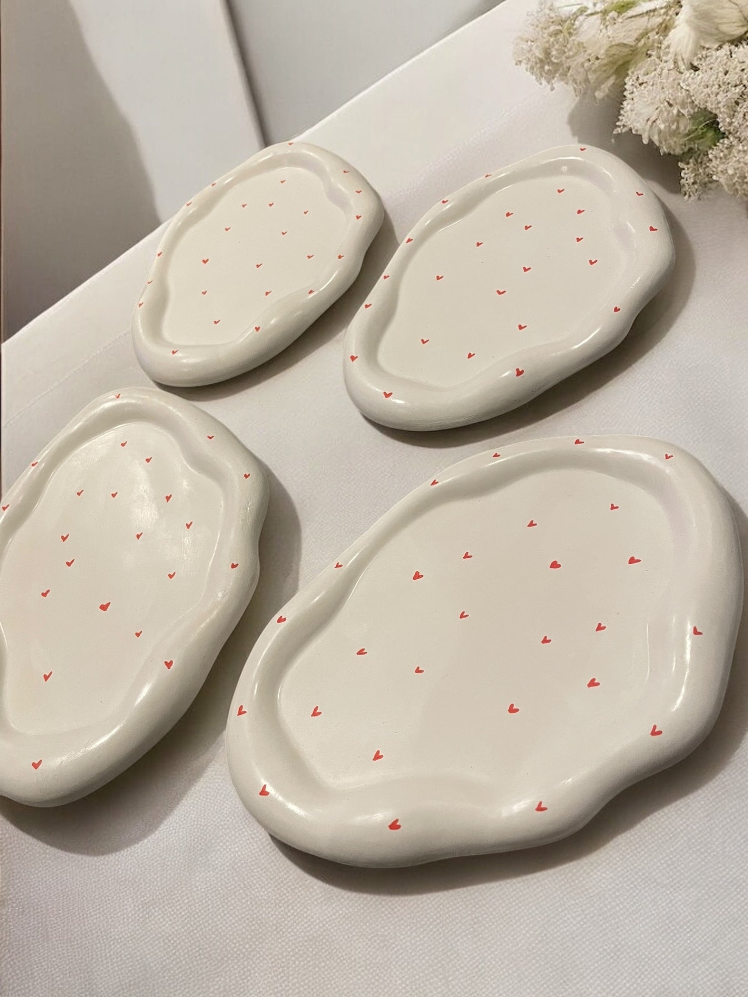 Hearts Cloudy Tray