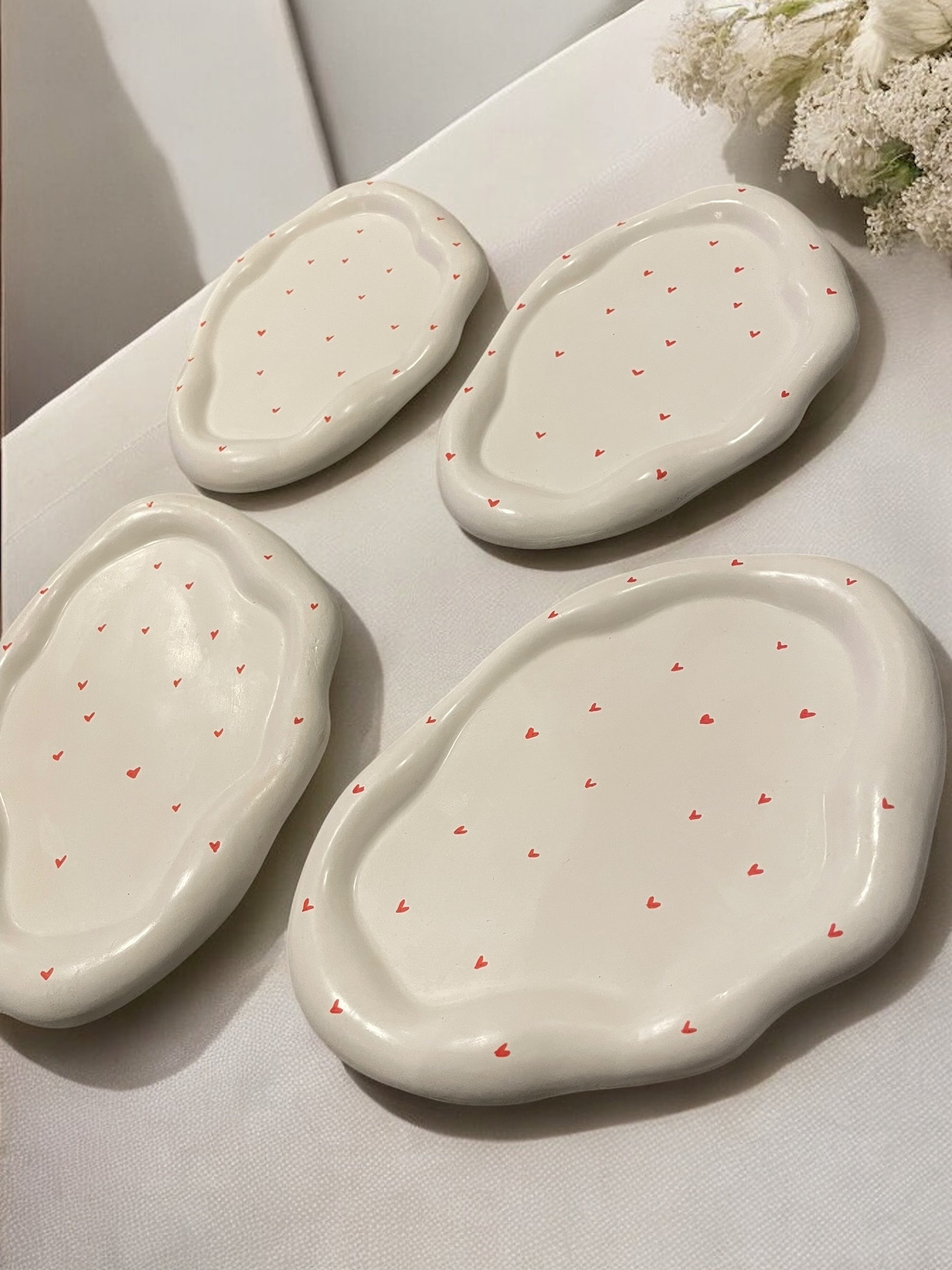 Hearts Cloudy Tray