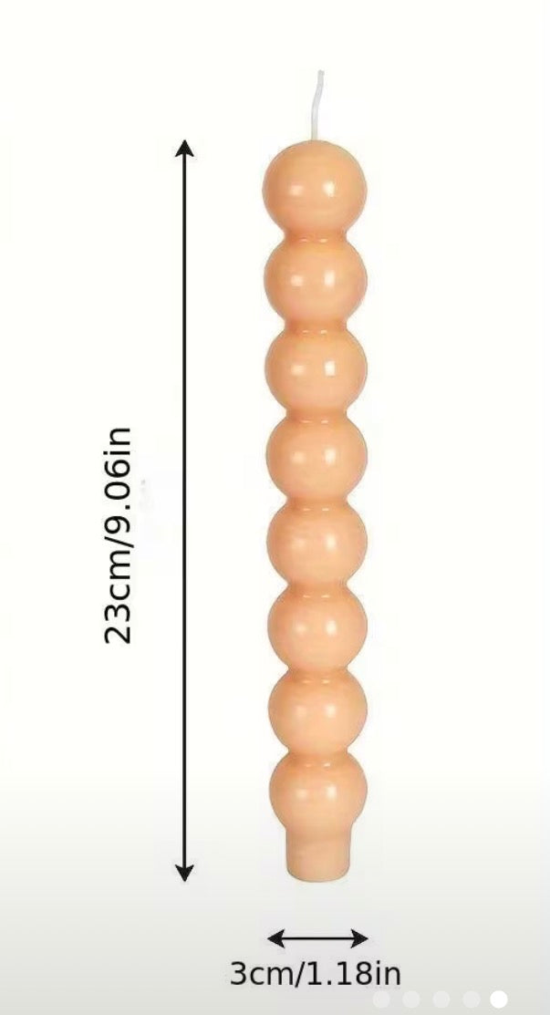 Two Bobbles Taper Candles