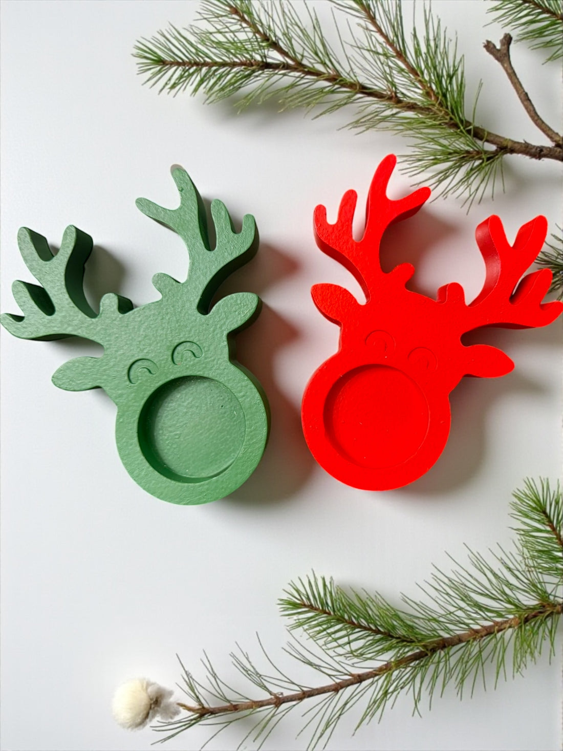 Festive Reindeer Tea Candle Holder