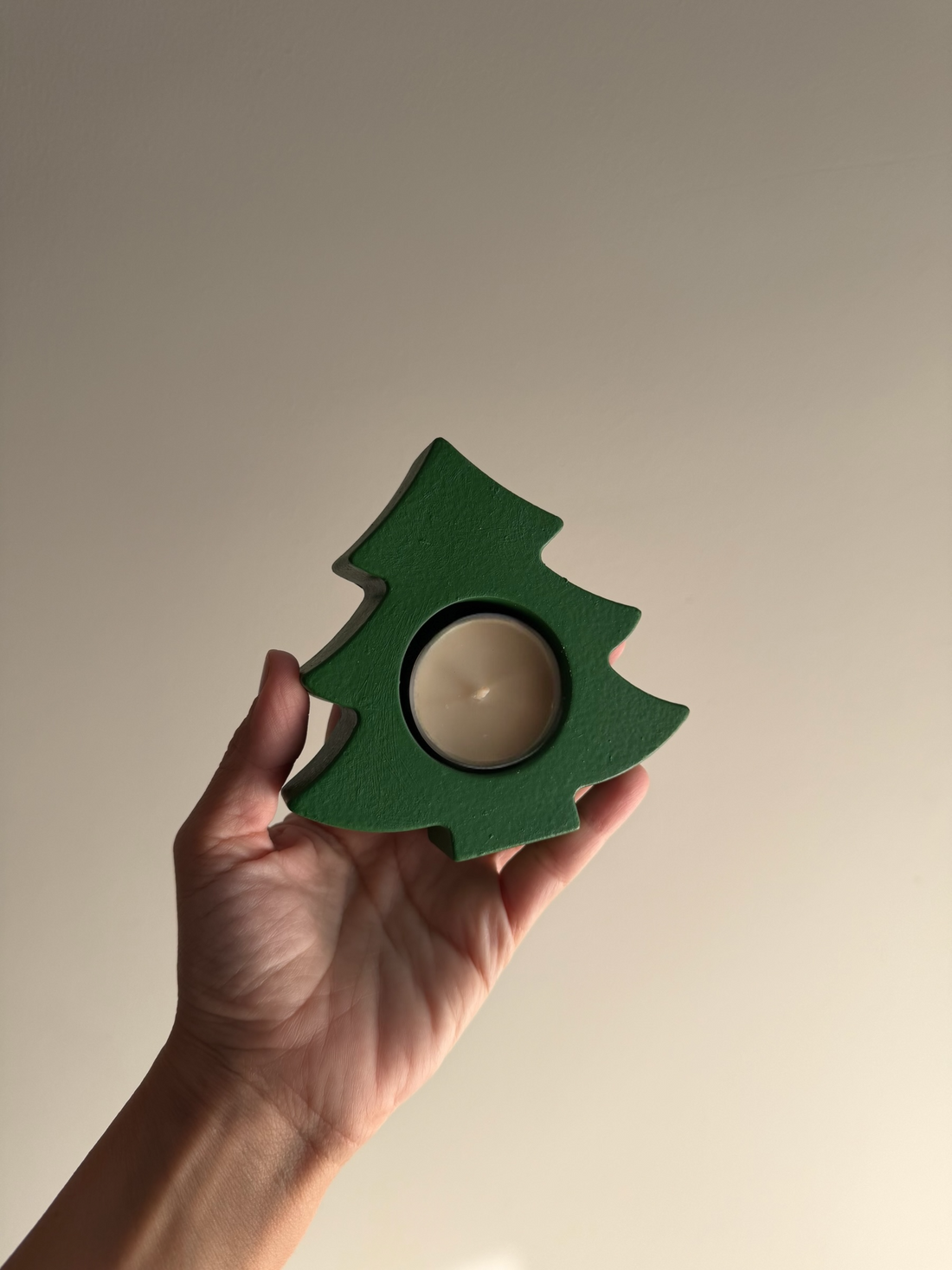 Jolly Christmas Tree Tea Candle Holder