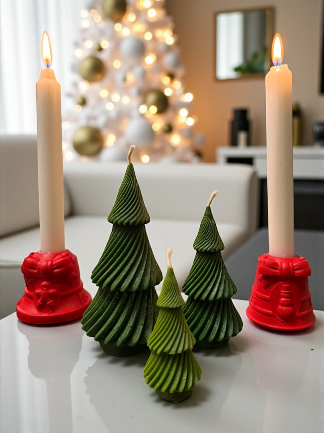 Cozy Cabin Christmas Candle Set