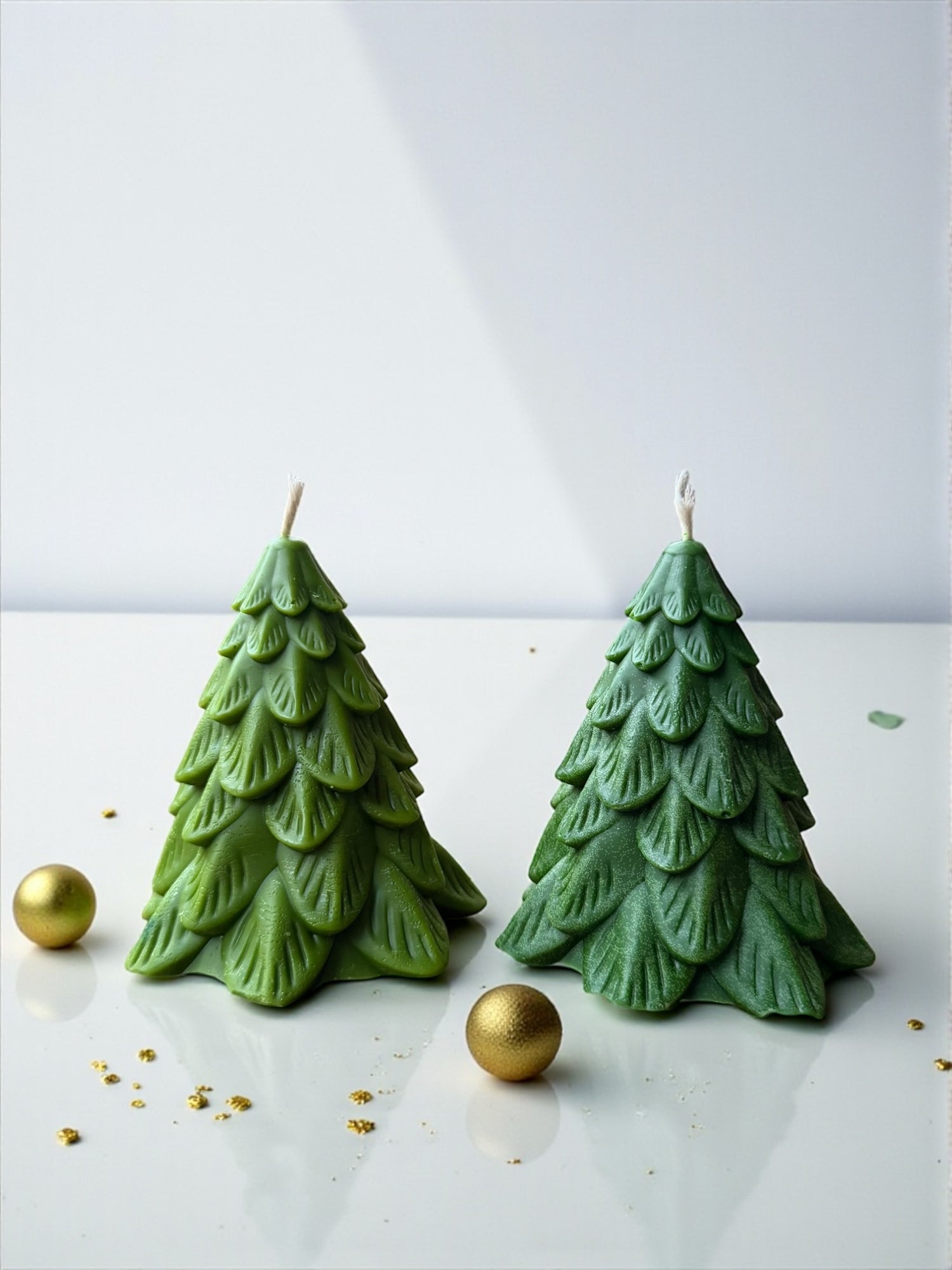 Whimsical Pine Christmas Candle