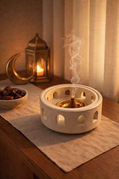 Crescent Bukhour Holder