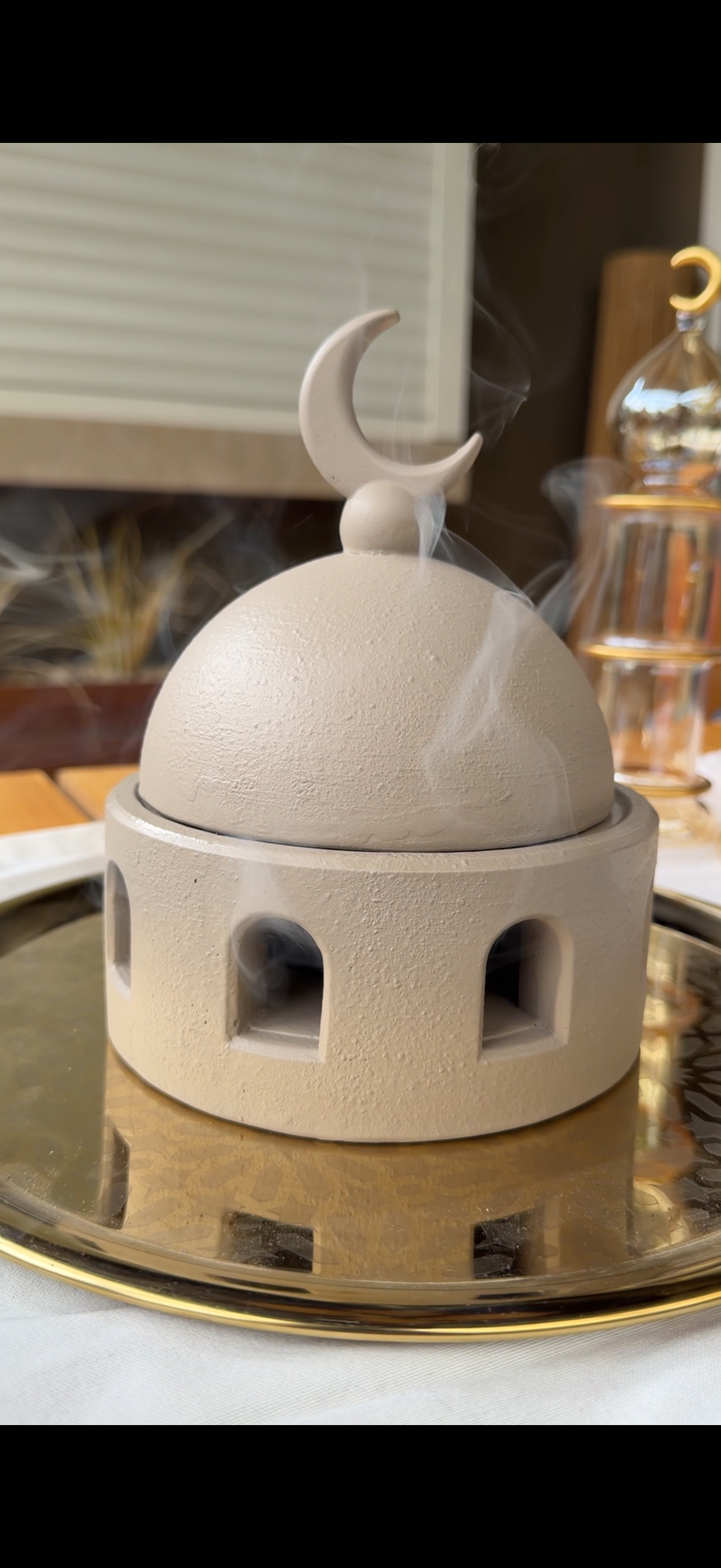 Crescent Bukhour Holder