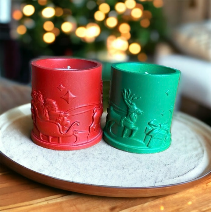 Merry Go Round Christmas Candle Holders