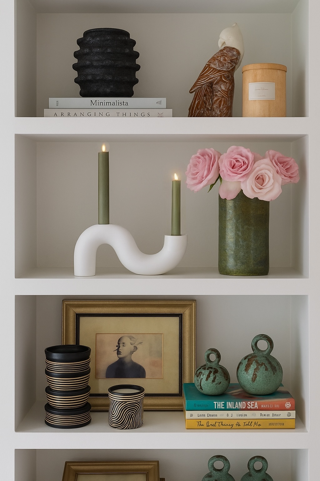 Sculptural Double Taper Holder