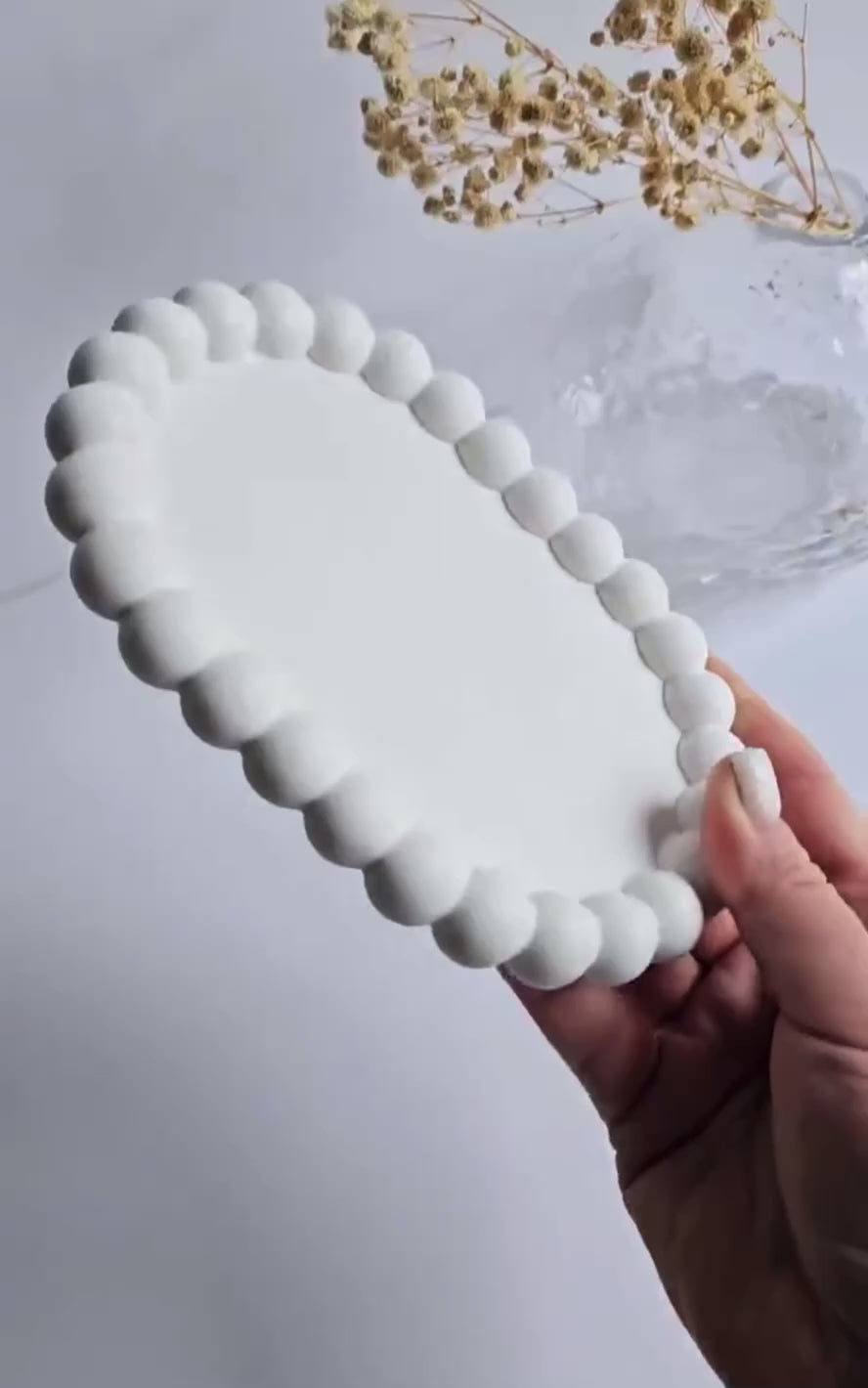 Bubbly Oval Tray