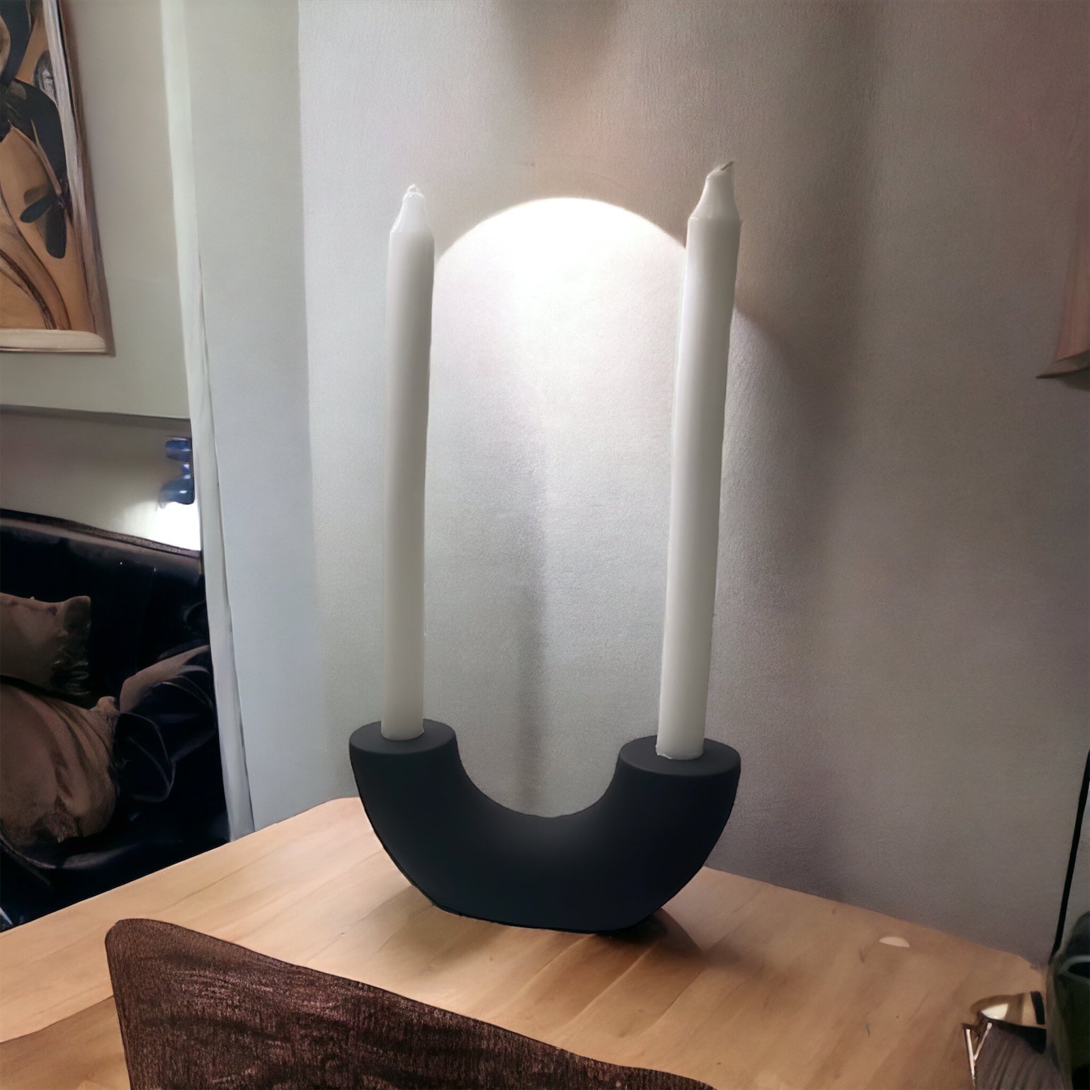 U Shaped Candle Holder