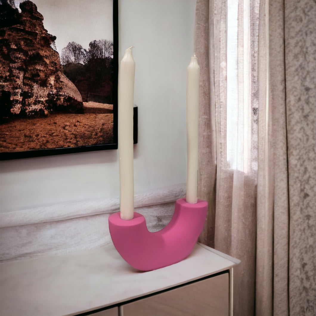 U Shaped Candle Holder